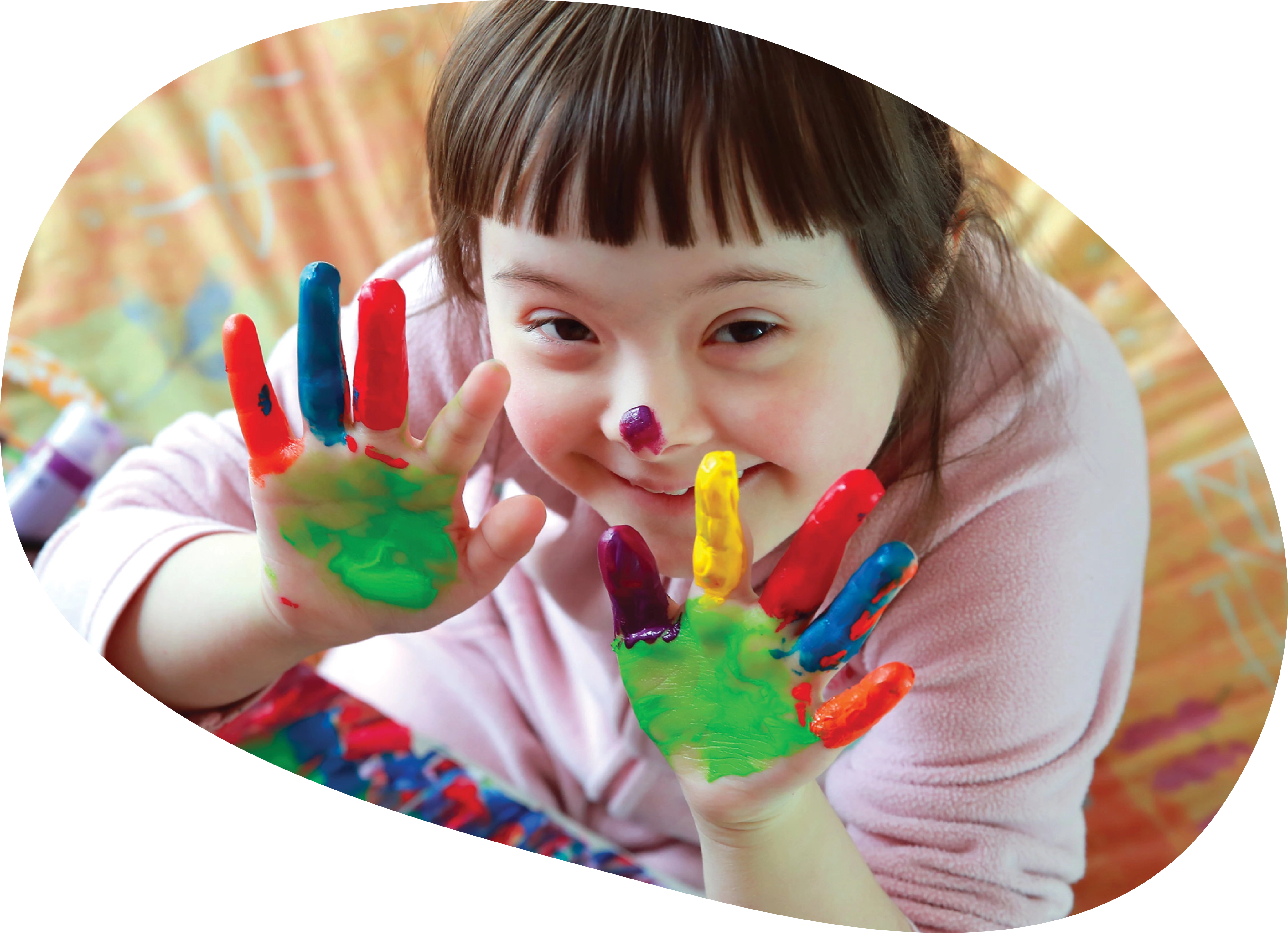 Disability Girl Paint Hands (1)